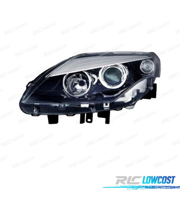PHARE GAUCHE POUR RENAULT LAGUNA III 11- FOND NOIR