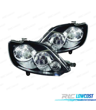 PHARES POUR VOLKSWAGEN VW GOLF PLUS 09- FOND NOIR