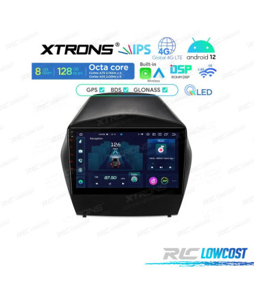 9'' QLED FULL HD OCTACORE DDR4 8GB RAM 128GB ROM SSD GPS ANDROID 12 CARPLAY DSP USB