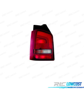 FEU ARRIÈRE GAUCHE VOLKSWAGEN VW TRANSPORTER T5 1P 10-15 FUMÉ ROUGE
