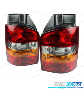 FEUX ARRIÈRE POUR VOLKSWAGEN VW TRANSPORTER T5 MULTIVAN CARAVELLE 1P 03-09 FUMÉ