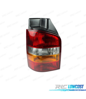FEUX ARRIÈRE GAUCHE VOLKSWAGEN VW TRANSPORTER T5 MULTIVAN CARAVELLE 1P 03-09 FUMÉ