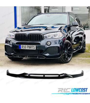 SPOILER LAME AVANT POUR BMW X5 F15 12-18 LOOK M PERFORMANCE NOIR BRILLANT