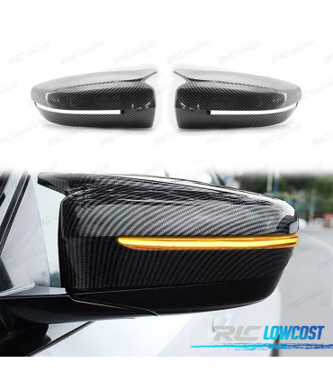 COQUES RÉTROVISEURS BMW G30 G31 G11 G12 15- LOOK M CARBONE