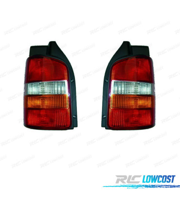 FEUX ARRIÈRE POUR VOLKSWAGEN VW TRANSPORTER T5 MULTIVAN CARAVELLE 2P 03-09
