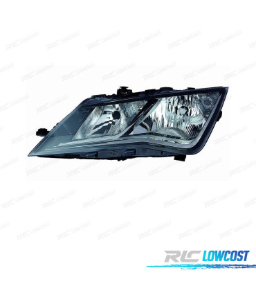 PHARE GAUCHE POUR SEAT LEON 12-16 FOND NOIR