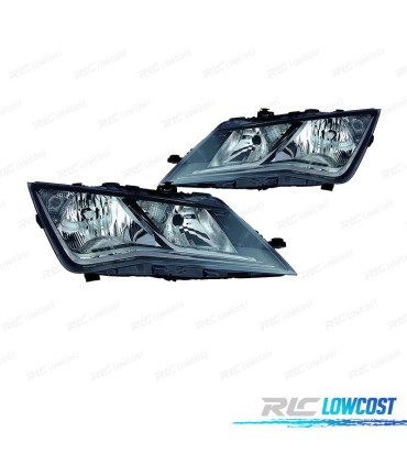 PHARES POUR SEAT LEON 12-16 FOND NOIR