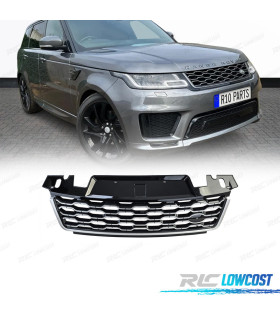 CALANDRE POUR RANGE ROVER SPORT 17-22 NOIR BRILLANT ARGENT