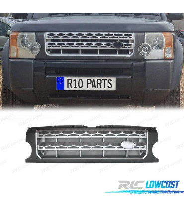 GRILLE LAND ROVER DISCOVERY III 05-09 GRIS MATE ARGENT