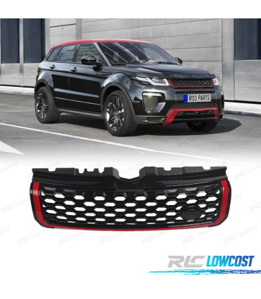 CALANDRE RANGE ROVER EVOQUE 10-18 LOOK DYNAMIC NOIR ROUGE