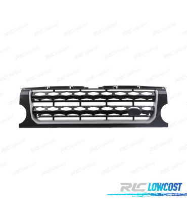 GRILLE LAND ROVER DISCOVERY III 05-09 LOOK DISCOVERY 4 NOIR BRILLANT BORD CHROME