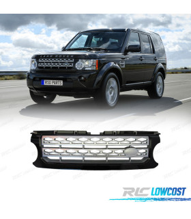 GRILLE LAND ROVER DISCOVERY IV 09-16 NOIR BRILANTE ARGENT