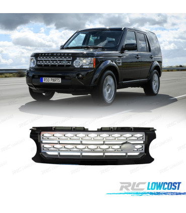 GRILLE LAND ROVER DISCOVERY IV 09-16 NOIR BRILANTE ARGENT