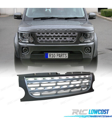 GRILLE LAND ROVER DISCOVERY III 05-09 LOOK DISCOVERY 4 GRIS MATE ARGENT