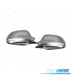 COQUES RÉTROVISEURS POUR AUDI A6 C6 / 4F 09-10 ALUMINIO CROMO