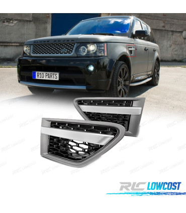 ENTRÉES D'AIR LATÉRALES RANGE ROVER SPORT 10-13 LOOK AUTOBIOGRAPHY NOIR GRIS