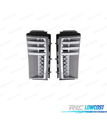 ENTRÉES D'AIR LATÉRALES RANGE ROVER VOGUE 05-12 LOOK AUTOBIOGRAPHY ARGENT MAT CHROME