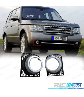 CONTOURS PHARES ANTIBROUILLARD RANGE ROVER VOGUE 10-12 ARGENT