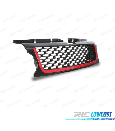GRILLE RANGE ROVER SPORT 09-13 LOOK AUTOBIOGRAPHY RED EDITION