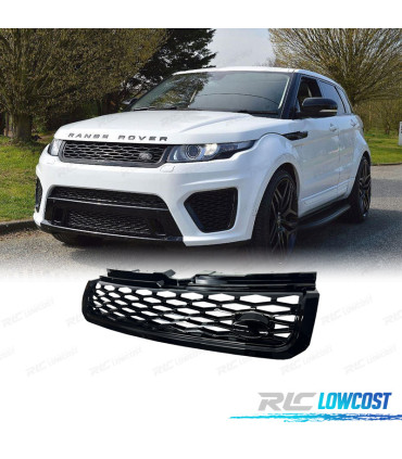 CALANDRE RANGE ROVER EVOQUE 10-18 LOOK SVR NOIR BRILLANT