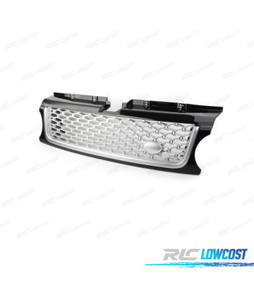 GRILLE RANGE ROVER SPORT 10-13 NOIR BRILLANT ARGENT LOOK AUTOBIOGRAPHY