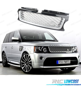 GRILLE RANGE ROVER SPORT 10-13 NOIR BRILLANT ARGENT LOOK AUTOBIOGRAPHY