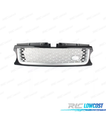 GRILLE RANGE ROVER SPORT 09-13 LOOK AUTOBIOGRAPHY NOIR BRILLANT ARGENT