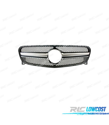 CALANDRE MERCEDES CLASSE A W176 15-18 LOOK AMG A45 ARGENT