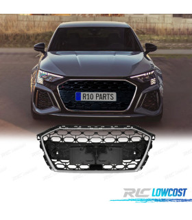 CALANDRE AUDI A3 8Y 21- LOOK RS3 ARGENT