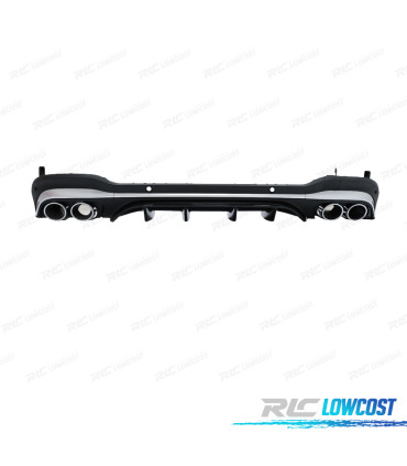 DIFFUSEUR MERCEDES X253 20-22 LOOK GLC 43 NOIR CHROMEÉ