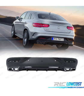 DIFFUSEUR ARRIÈRE MERCEDES GLE C292 COUPÉ 15- NOIR + EMBOUTS