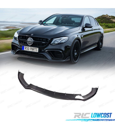 SPOILER LIP MERCEDES CLASSE E W213 16-19 LOOK BRABUS NOIR BRILLANT