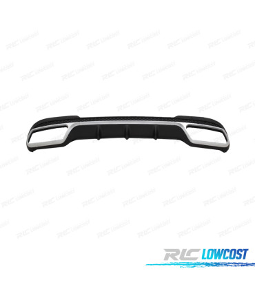 DIFFUSEUR MERCEDES W212 14-15 LOOK AMG E63 NOIR CHROMÉE