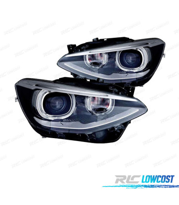 PHARES BMW F20 F2 10-14 XENON LED FOND NOIR