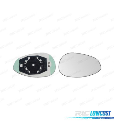 GLACE RÉTROVISEUR BASE DROITE FIAT 500 07-11 CONVEXE THERMIQUE
