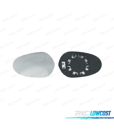 GLACE RÉTROVISEUR BASE RÉVERSIBLE GAUCHE / DROITE LANCIA YPSILON 3 P 03-12 THERMIQUE