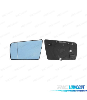 GLACE RÉTROVISEUR BASE GAUCHE MERCEDES CLASSE E W210 96-00 CONVEXE THERMIQUE