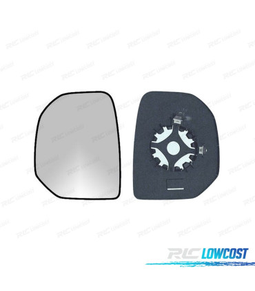 GLACE RÉTROVISEUR BASE GAUCHE PEUGEOT PARTNER 08-12 CONVEXE