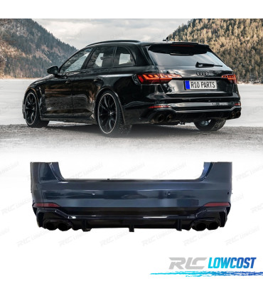PARE-CHOCS ARRIÈRE AUDI A4 17-20 LOOK RS4 ABT