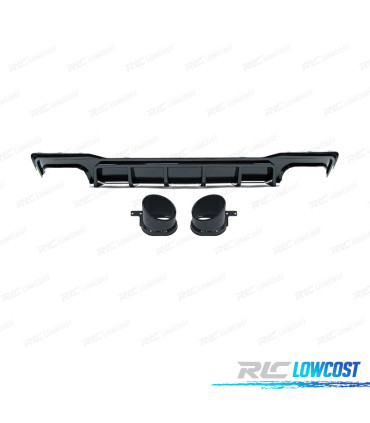 DIFFUSEUR AUDI A7 19-23 LOOK RS7 NOIR BRILLANT O---O