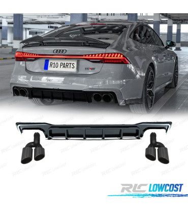 DIFUSEUR AUDI A7 19-23 NOIR BRILLANT LOOK S7