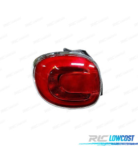 FEUX ARRIÈRE GAUCHE LED POUR FIAT 500L 12-17 CONTOUR CHROMÉ