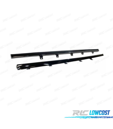 RAJOUTS DES BAS DE CAISSE VOLKSWAGEN VW GOLF 7 7.5 R-LINE 12-20 NOIR BRILLANT