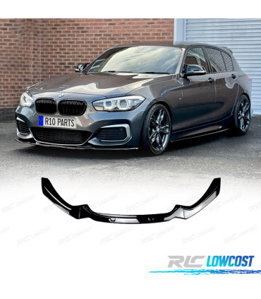 SPOILER LIP BMW F20 LCI 15-19 LOOK M NOIR BRILLANT