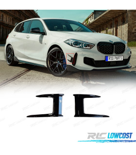 ADDITIFS DE BOUCLIER AVANT BMW F40 HATCHBACK 19-22 NOIR BRILLANT