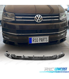 SPOILER LAME AVANT VOLKSWAGEN VW TRANSPORTER T6 15-19 NOIR BRILLANT