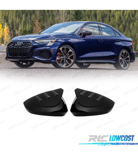 COQUES RÉTROVISEURS AUDI A3 8Y 21- NOIR BRILLANT