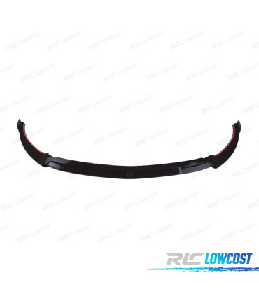 SPOILER LAME FRONTAL MERCEDES CLASSE E W213 21- LOOK AMG NOIR BRILLANT