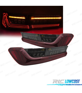 FEUX ARRIÈRE POUR BMW G20 19-22 LOOK LASER ROUGE NOIR LED
