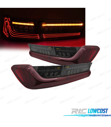 FEUX ARRIÈRE BMW G20 19-22 LOOK LASER ROUGE NOIR LED